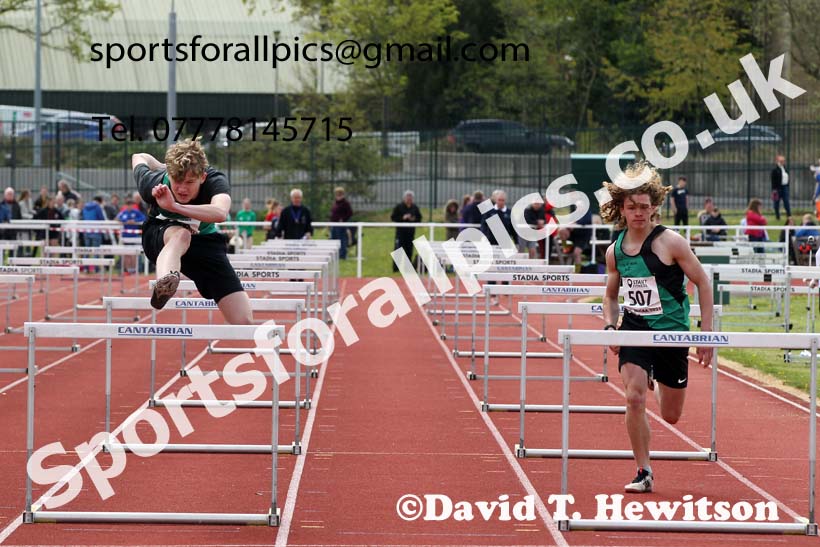 Hurdles, 2021 NECAA Middlesbrough Open Meting, Sunday, May 9th. Photo: David T. Hewitson/Sports for All Pics